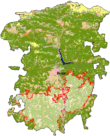 Mapa de Cobertes del Sòl al Bergued