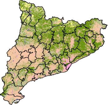 Mapa de Cobertes del Sl de Catalunya