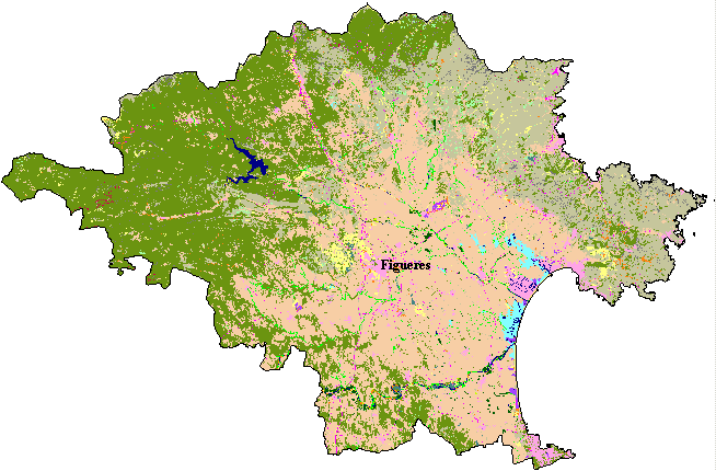 Mapa de Cobertes del Sòl a l'Alt Empord