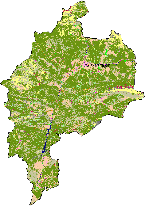 Mapa de Cobertes del Sòl a l'Alt Urgell
