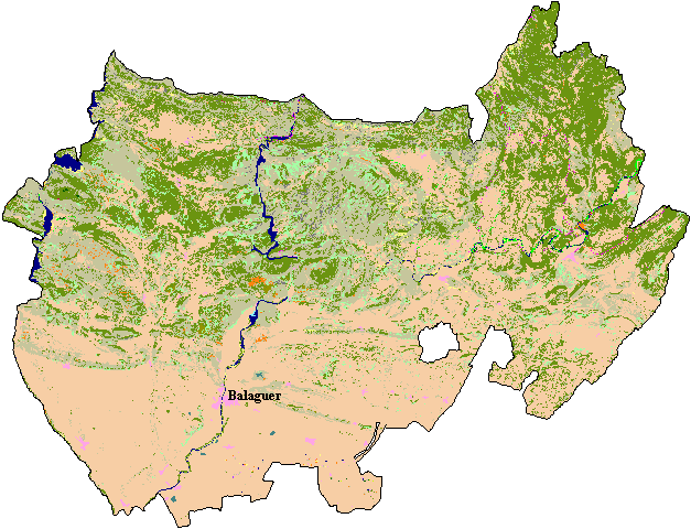 Mapa de Cobertes del Sòl a la Noguera