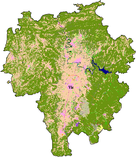 Mapa de Cobertes del Sòl a Osona