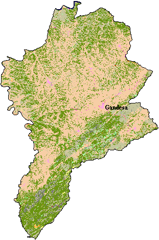 Mapa de Cobertes del Sòl a la Terra Alta