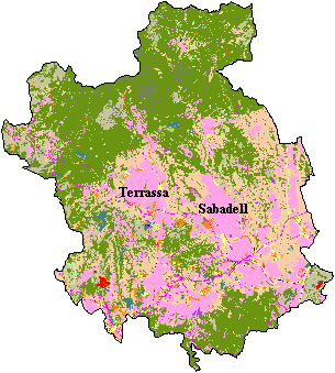 Mapa de Cobertes del Sòl al Valls Occidental
